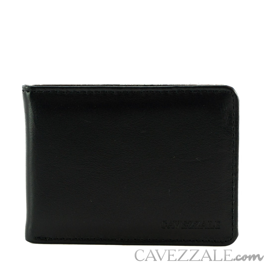 Carteira de Couro Masculina Média Cavezzale Preto 0101256