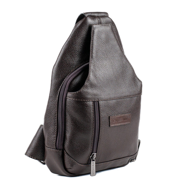 Mochila de Couro Tranversal Cavezzale Café 101517