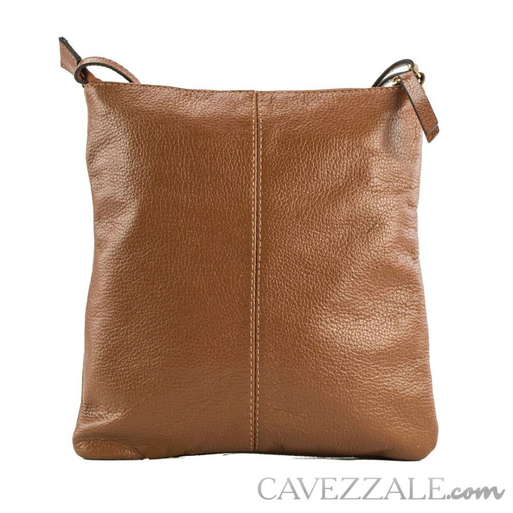Bolsa Tiracolo de Couro Cavezzale Castor 103173