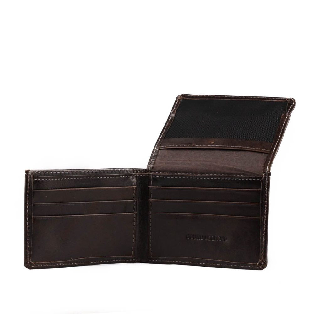 Carteira de Couro Masculina Cavezzale Café 103286