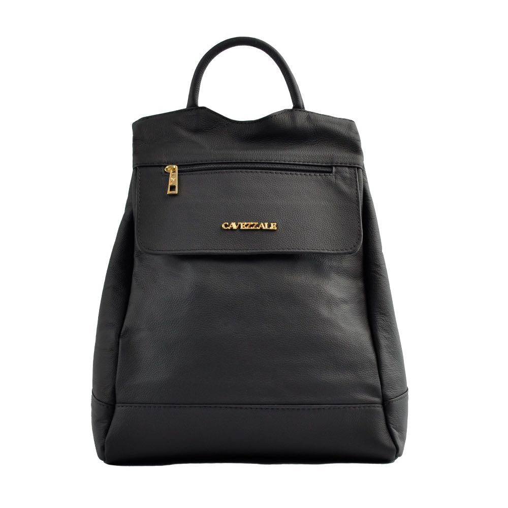 Mochila de Couro Antifurto Cavezzale Preto 103581