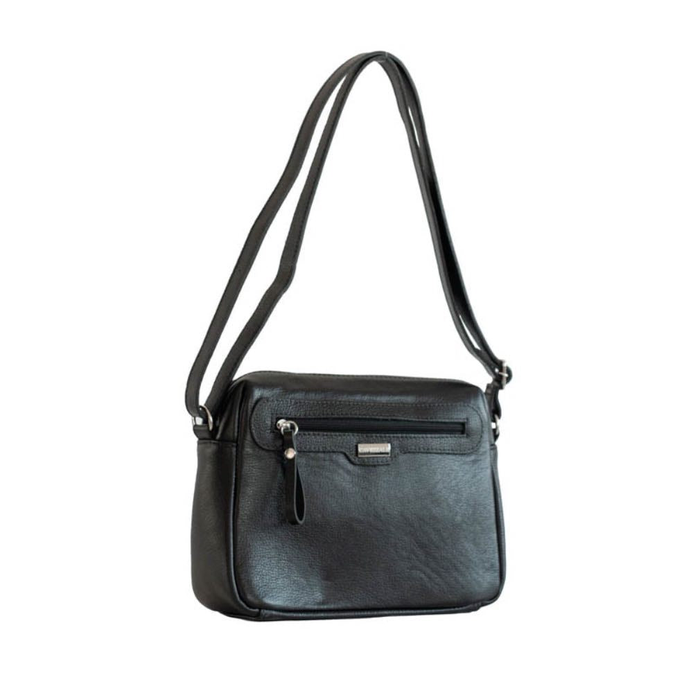 Bolsa Tiracolo de Couro Cavezzale Preto 103482