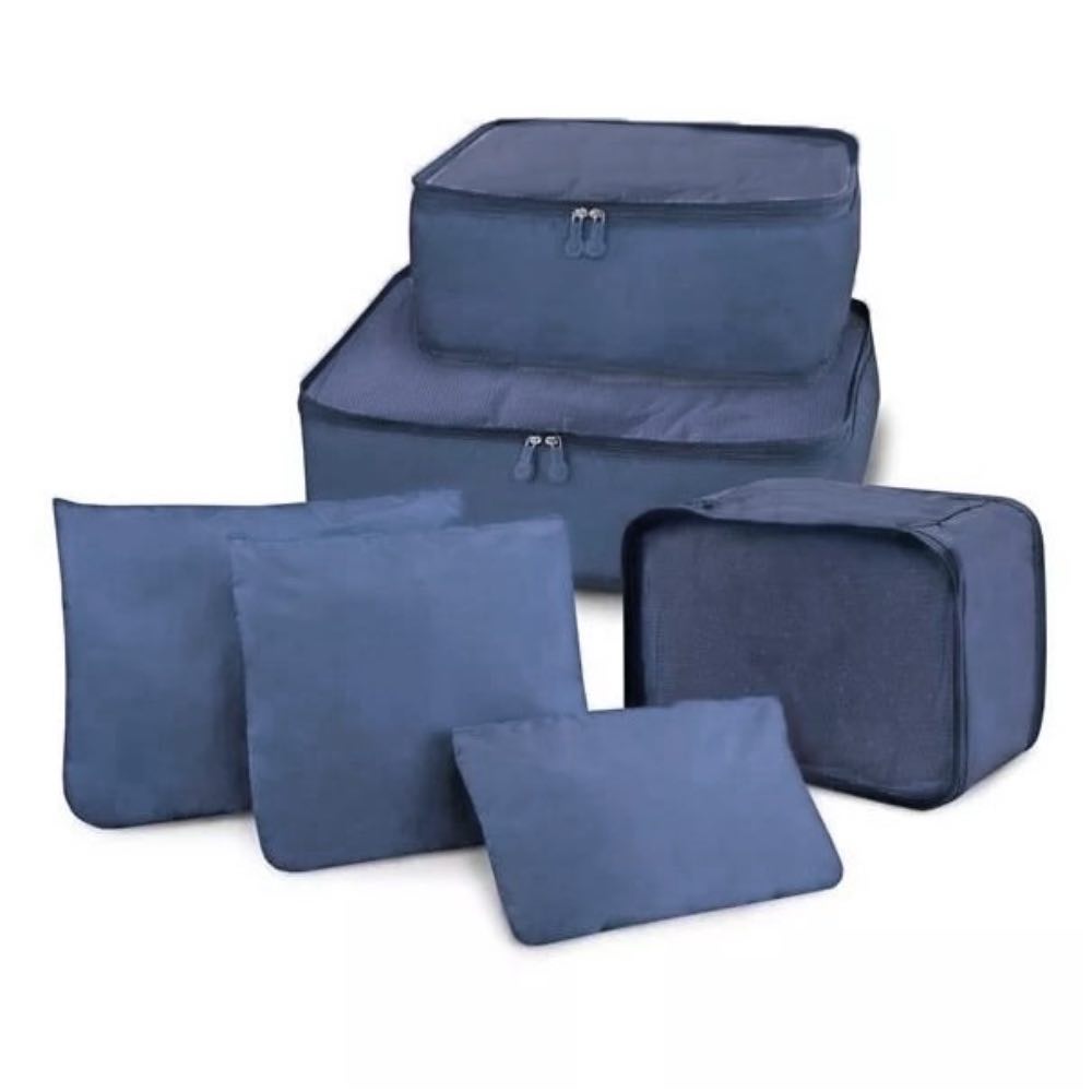 Kit Organizador de Bagagem Poliéster Cavezzale Marinho 104511