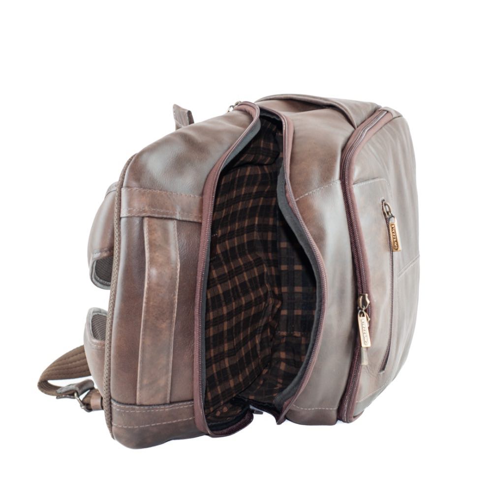 Mochila de Couro Cavezzale Rustico Café 103492