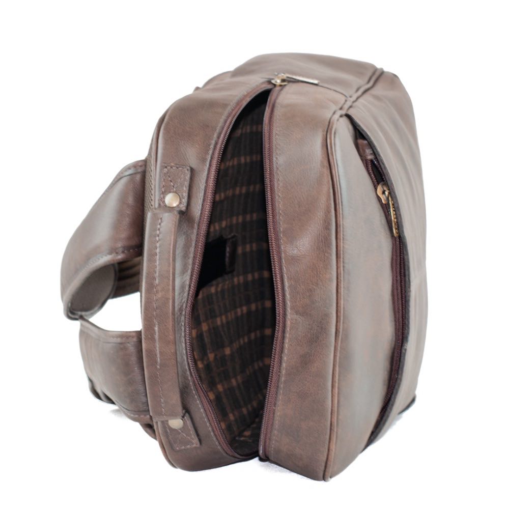 Mochila de Couro Cavezzale Rustico Café 103491