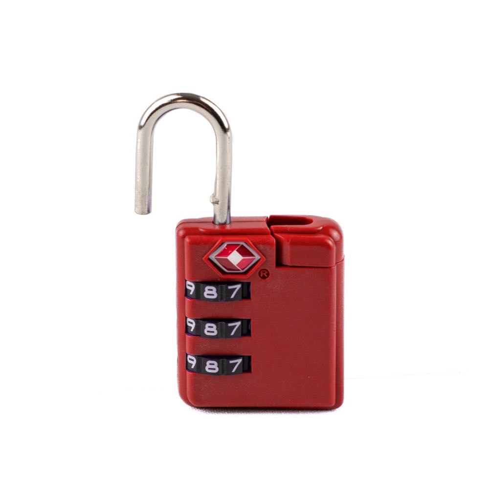 Cadeado Cavezzale Segredo TSA Vermelho 104502