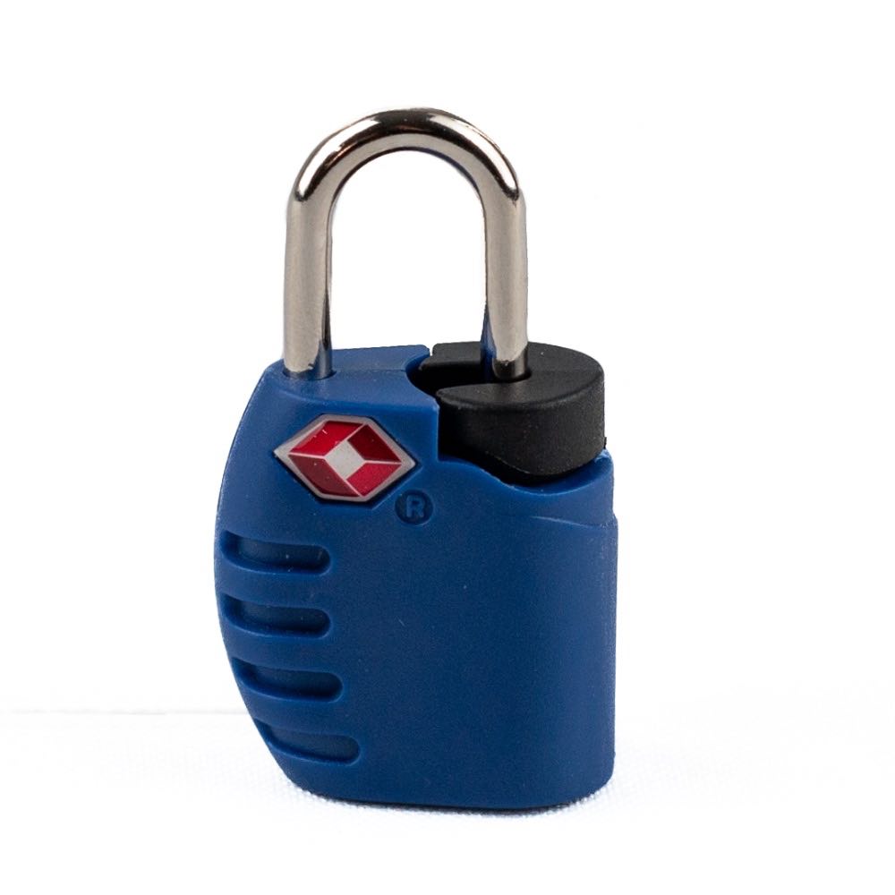 Cadeado Cavezzale Chave TSA Azul 104503