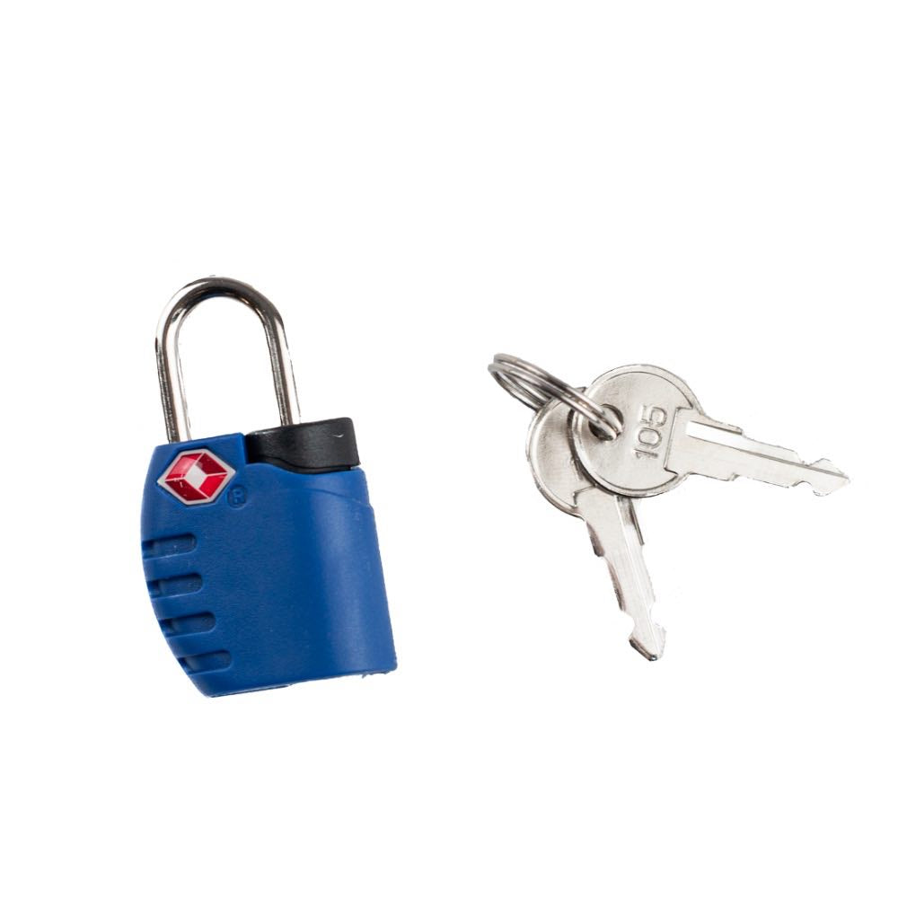 Cadeado Cavezzale Chave TSA Azul 104503