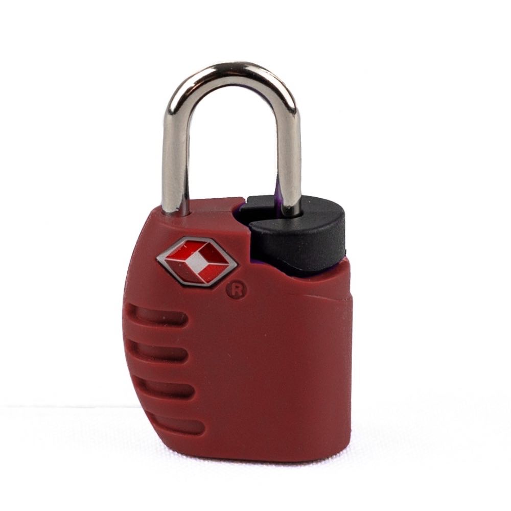 Cadeado Cavezzale Chave TSA Vermelho 104503