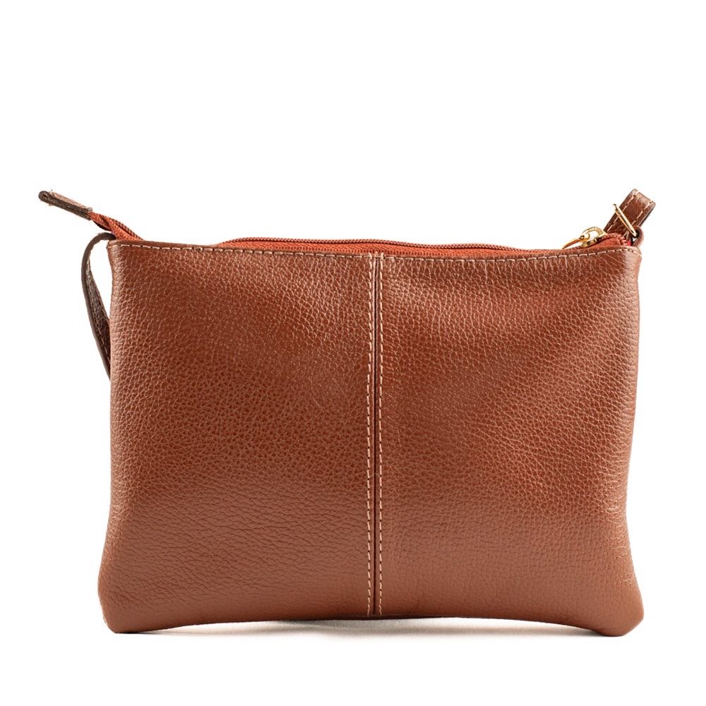Bolsa Tiracolo Pequena Couro Cavezzale Camel 100971