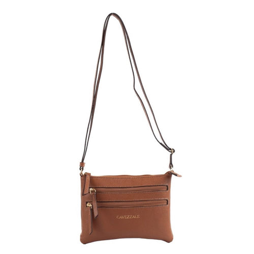 Bolsa Tiracolo Pequena Couro Cavezzale Camel 100971