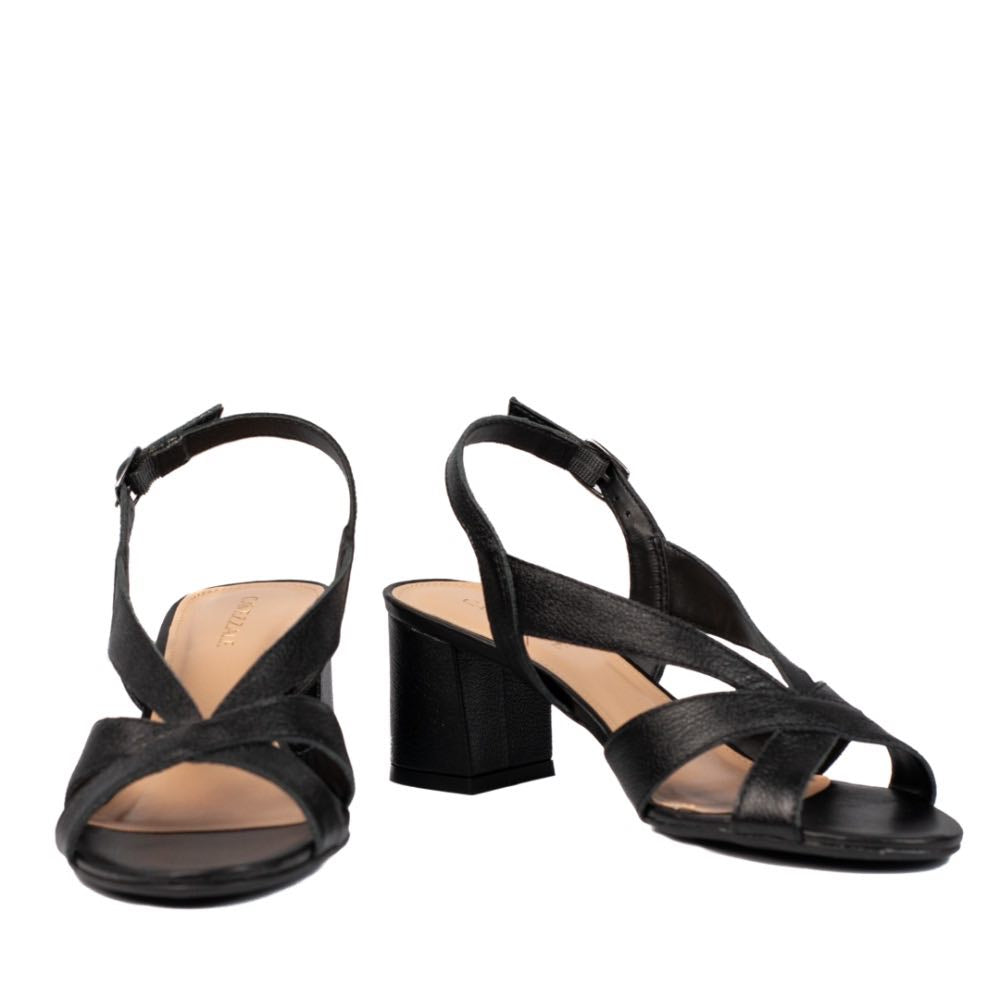 Sandália de Couro Cavezzale Napa Mestiço Preto 104790