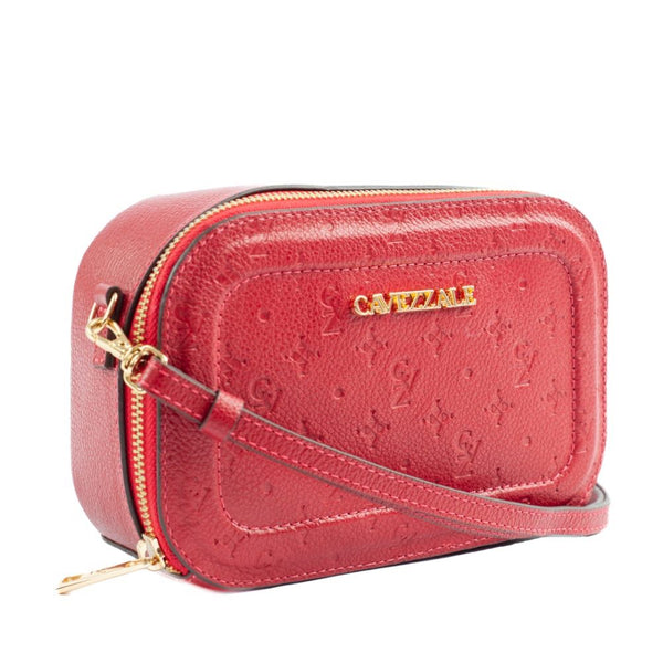 Bolsa de Couro Cavezzale Floter Monograma Vermelho 104771