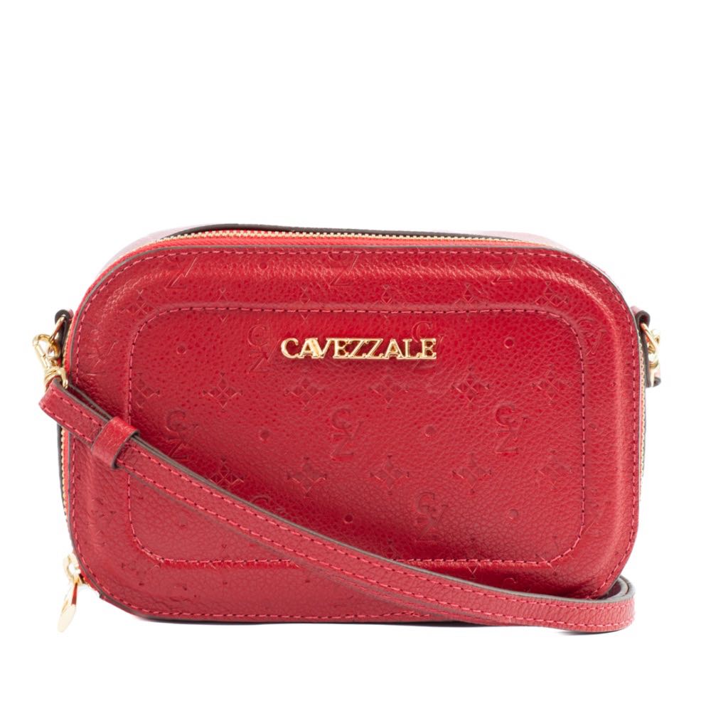 Bolsa de Couro Cavezzale Floter Monograma Vermelho 104771