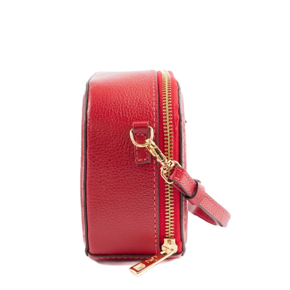 Bolsa de Couro Cavezzale Floter Monograma Vermelho 104771