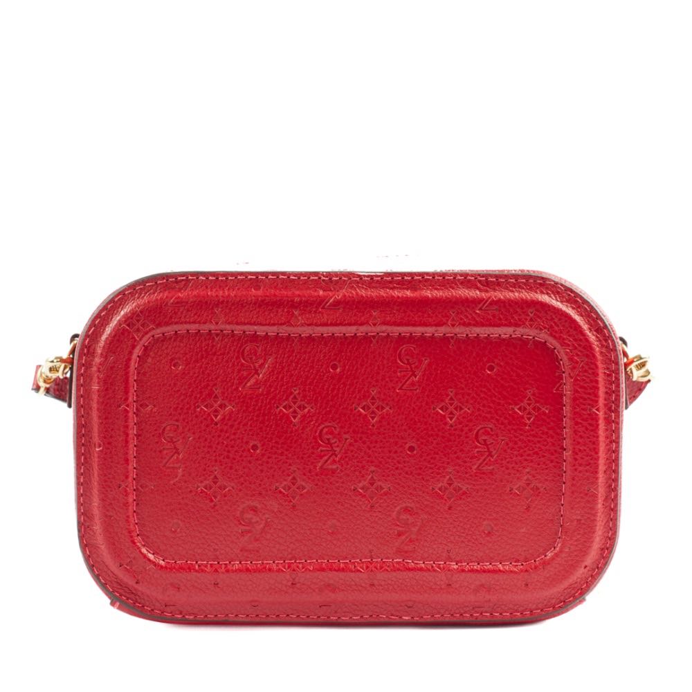 Bolsa de Couro Cavezzale Floter Monograma Vermelho 104771