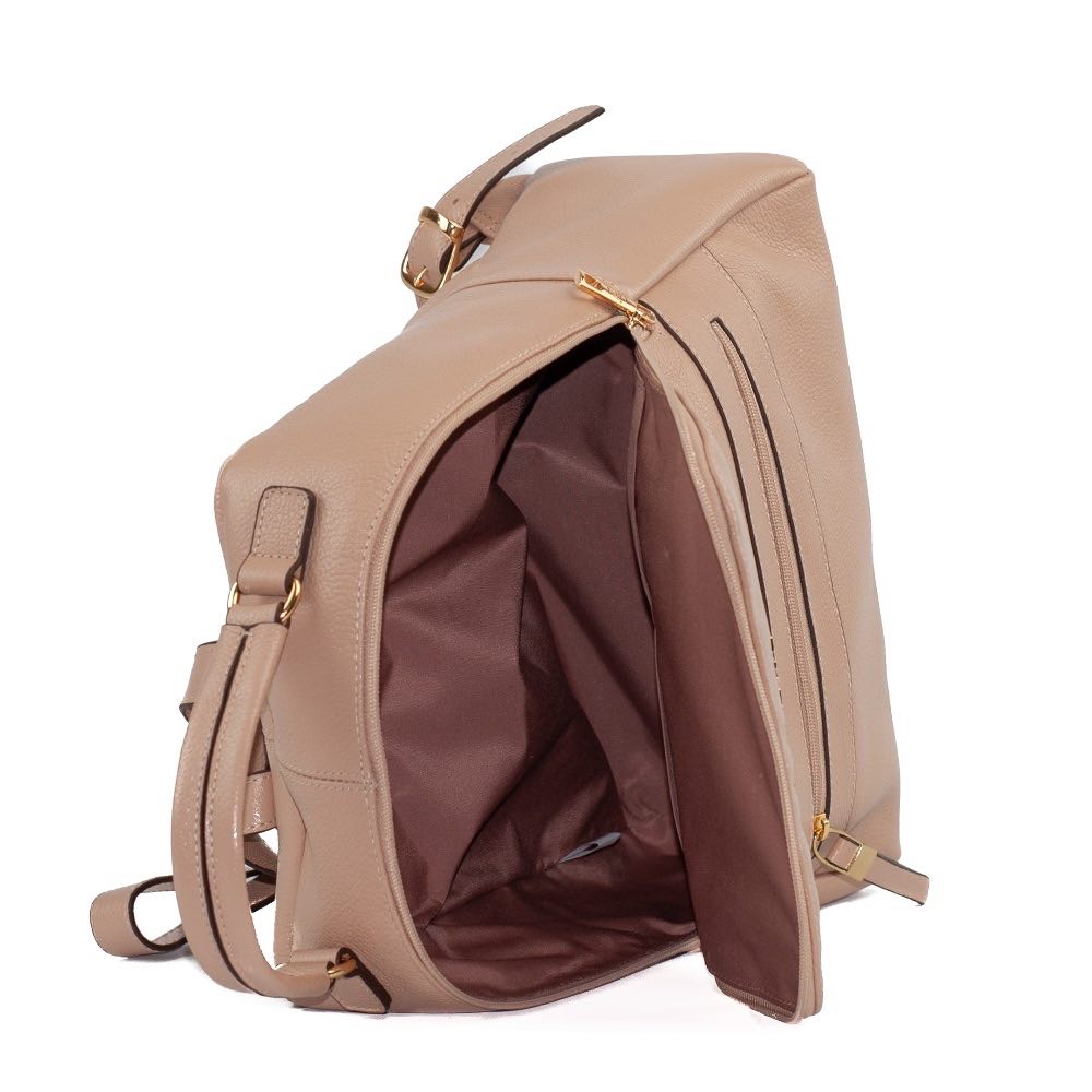 Mochila de Couro Cavezzale Roma Creme 103999