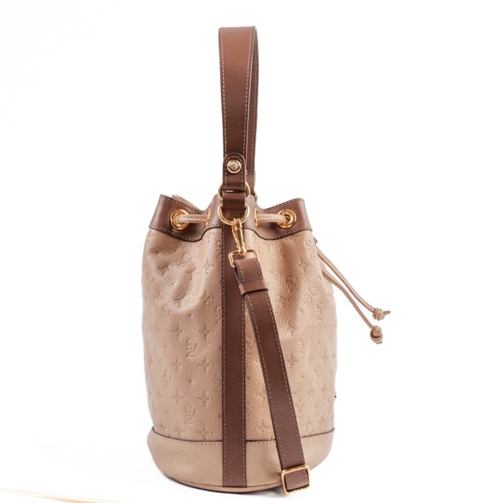 Bolsa de Couro Cavezzale Floter Monograma Crepe/Castor 105045