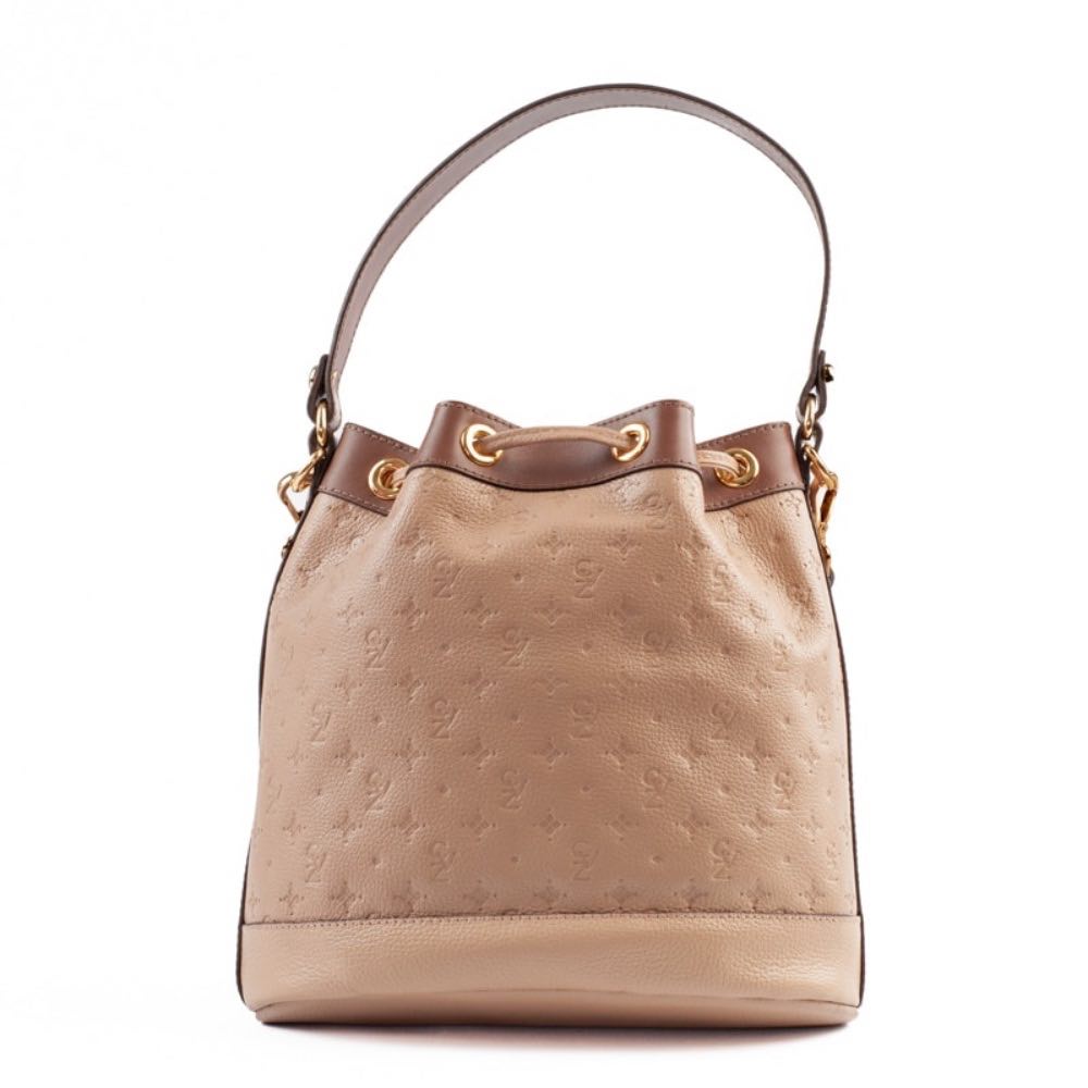 Bolsa de Couro Cavezzale Floter Monograma Crepe/Castor 105045