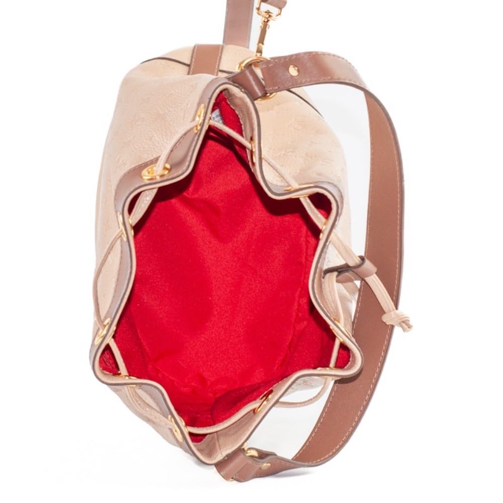 Bolsa de Couro Cavezzale Floter Monograma Crepe/Castor 105045