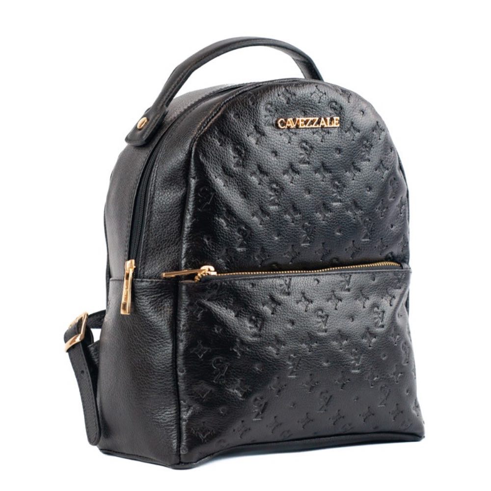 Mochila de Couro Cavezzale Floter Monograma Preto 105046