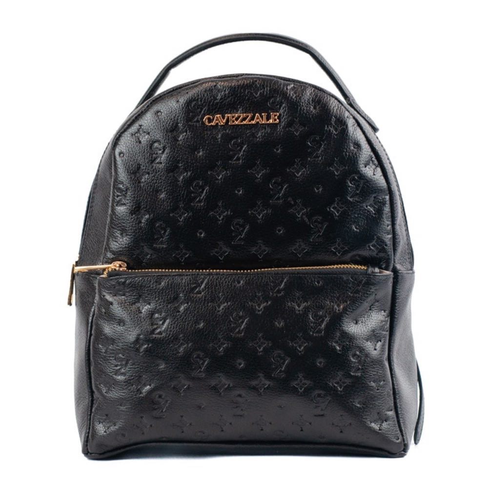 Mochila de Couro Cavezzale Floter Monograma Preto 105046