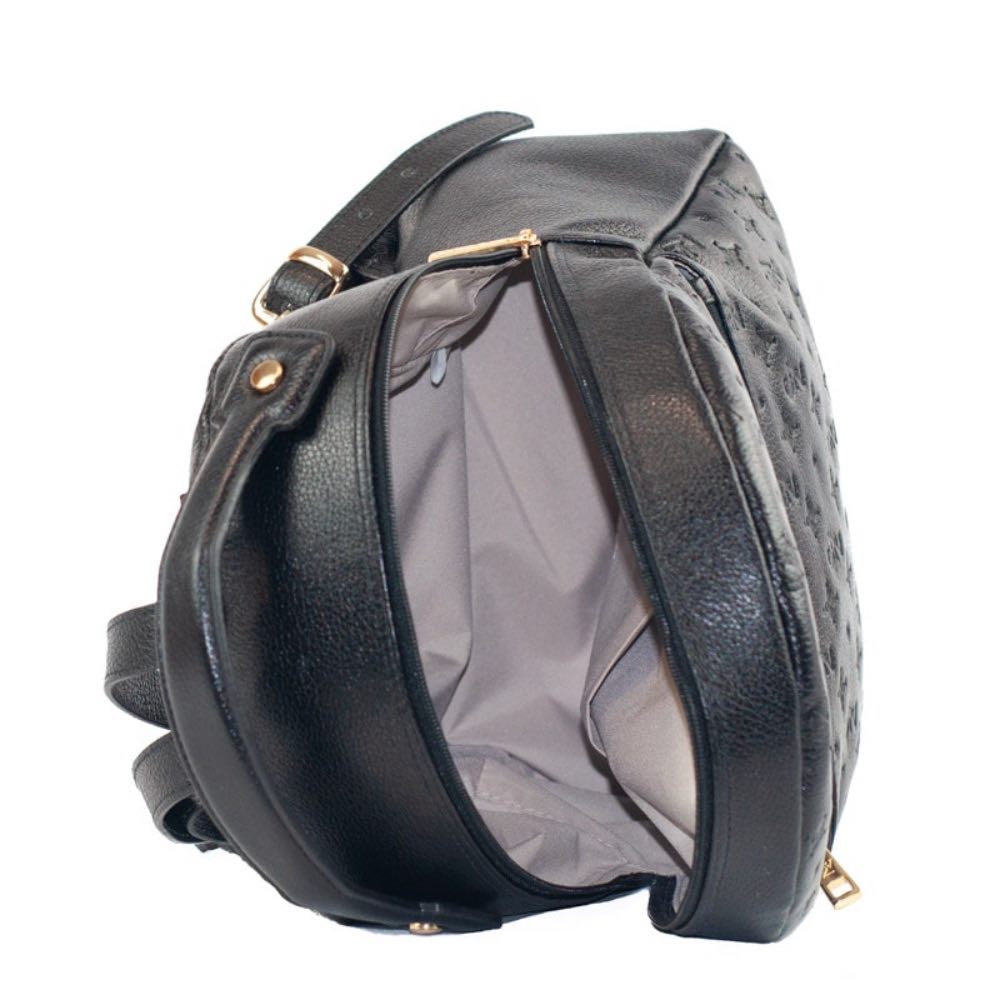 Mochila de Couro Cavezzale Floter Monograma Preto 105046