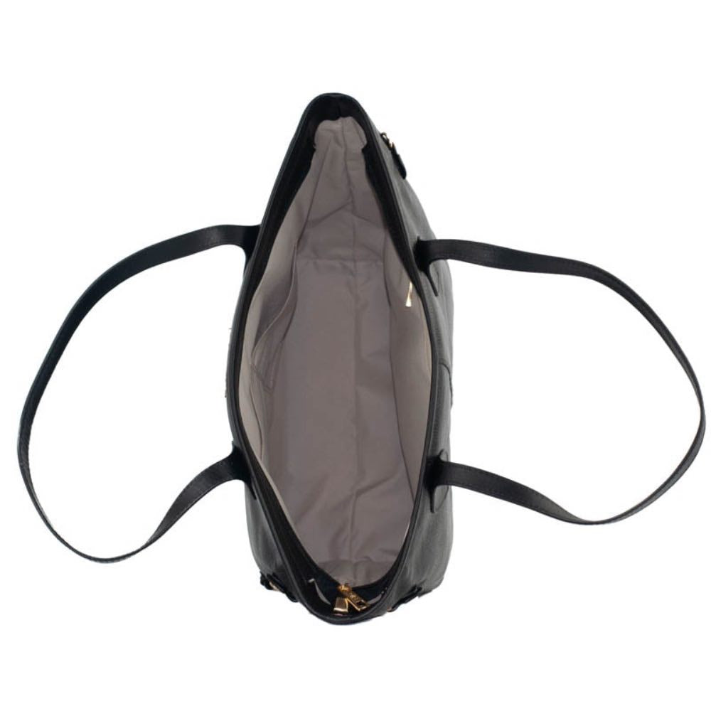Shopping Bag Grande de Couro Floter Cavezzale Preto 105050