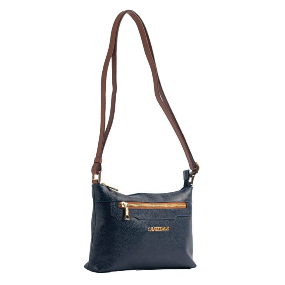 Bolsa de Couro Cavezzale Floter Marinho/Canyon 105051