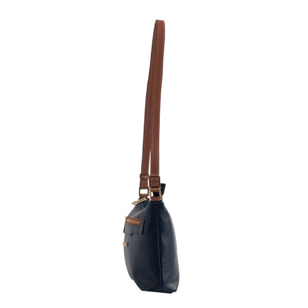 Bolsa de Couro Cavezzale Floter Marinho/Canyon 105051