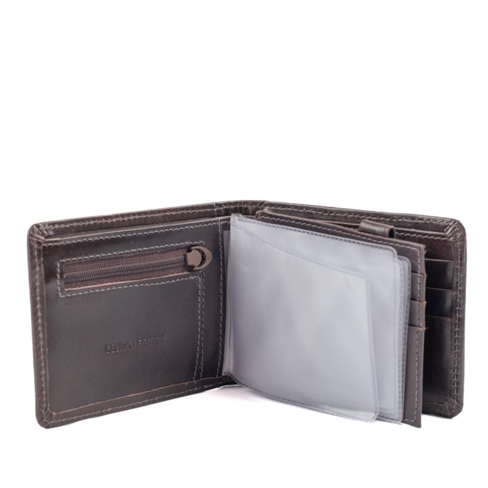 Carteira de Couro Masculina Cavezzale Marrom 050033