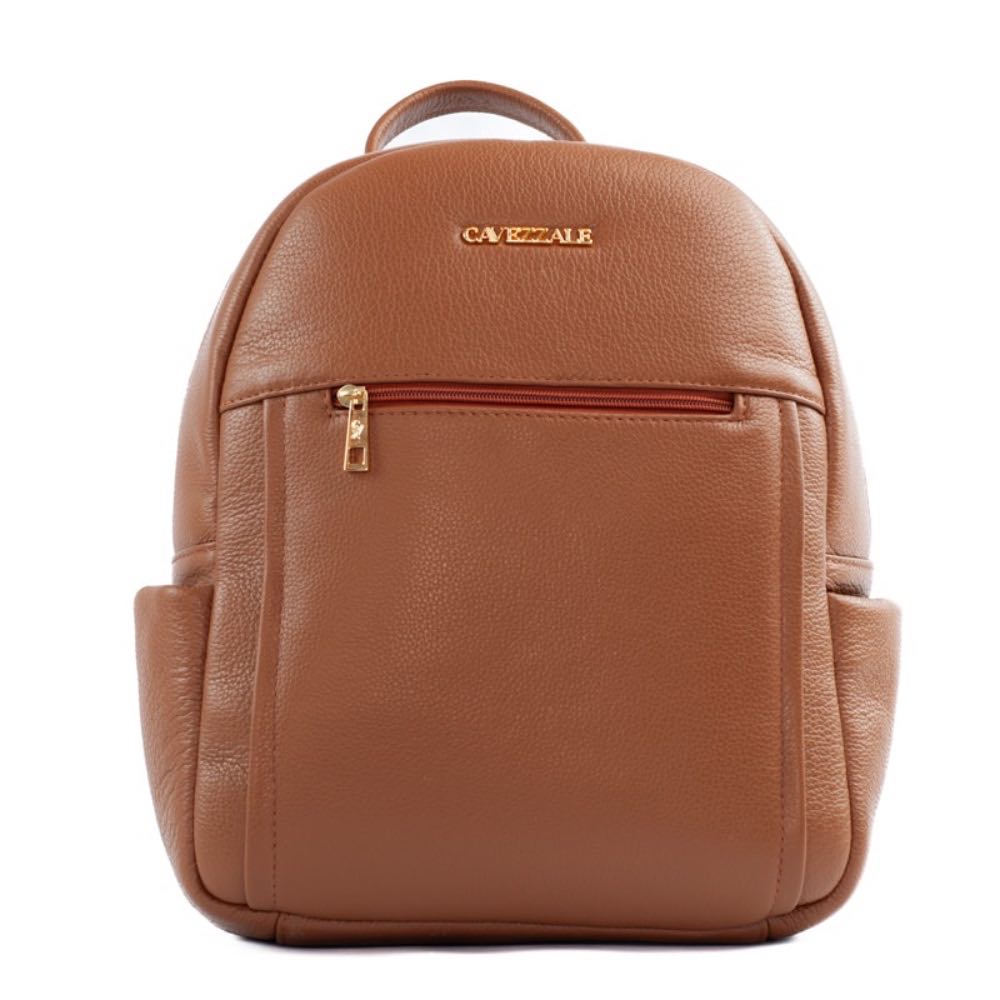 Mochila de Couro Soft Cavezzale Caramelo 105056