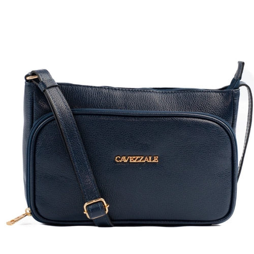Bolsa Tiracolo Média de Couro Soft Cavezzale Marinho 105057