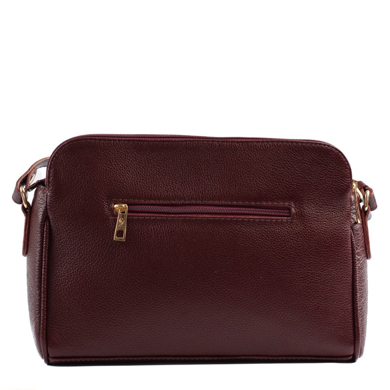 Bolsa Tiracolo Média de Couro Soft Cavezzale Vermelho 105059
