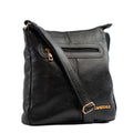 Bolsa Tiracolo Média de Couro Soft Cavezzale Preto 105060