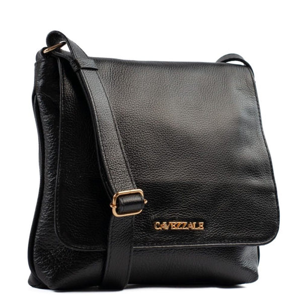 Bolsa Satchel Média de Couro Soft Cavezzale Preto 105061