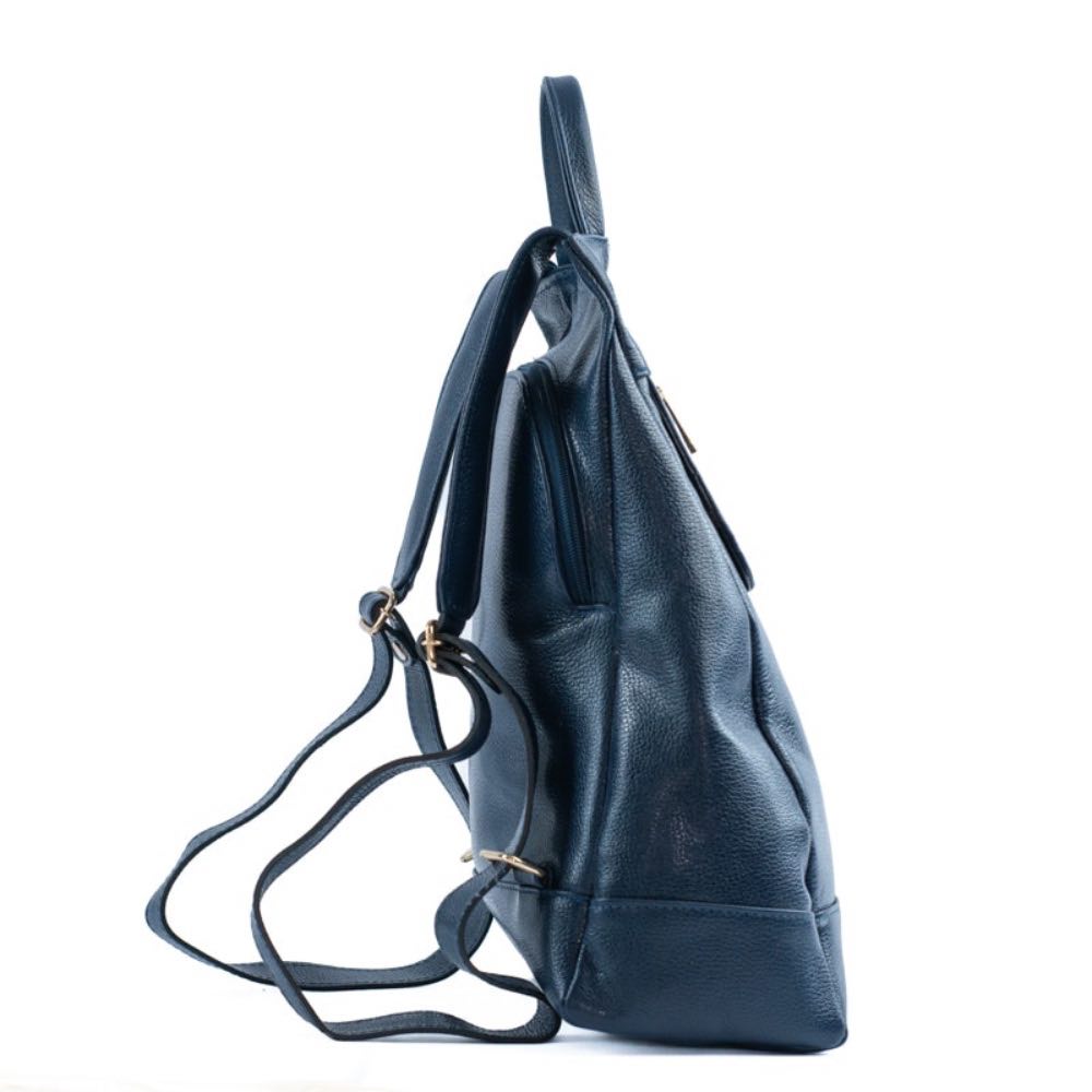 Mochila de Couro Antifurto Cavezzale Floter Marinho 105062