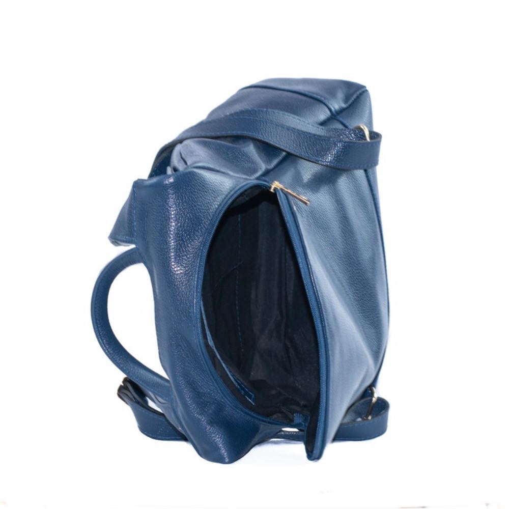 Mochila de Couro Antifurto Cavezzale Floter Marinho 105062