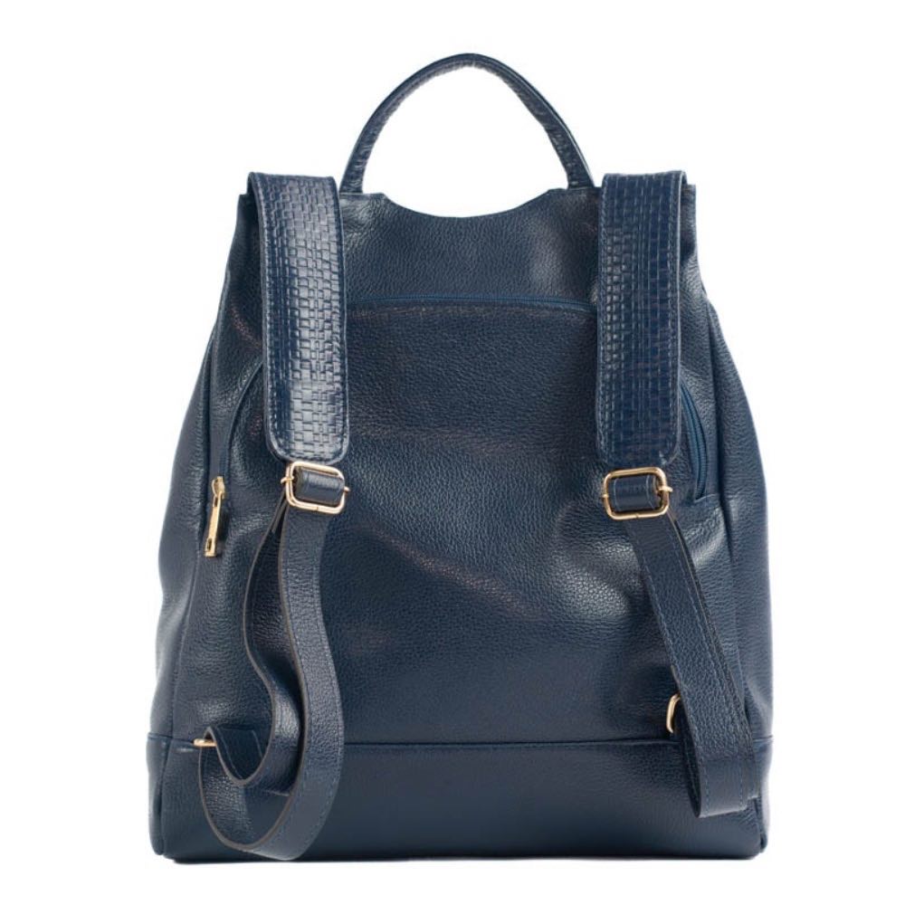 Mochila de Couro Antifurto Cavezzale Floter Marinho 105062