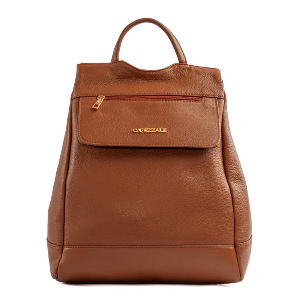 Mochila de Couro Antifurto Cavezzale Floter Caramelo 103581