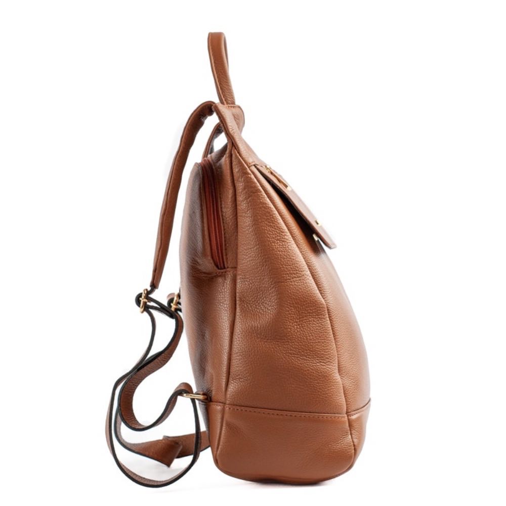 Mochila de Couro Antifurto Cavezzale Floter Caramelo 103581