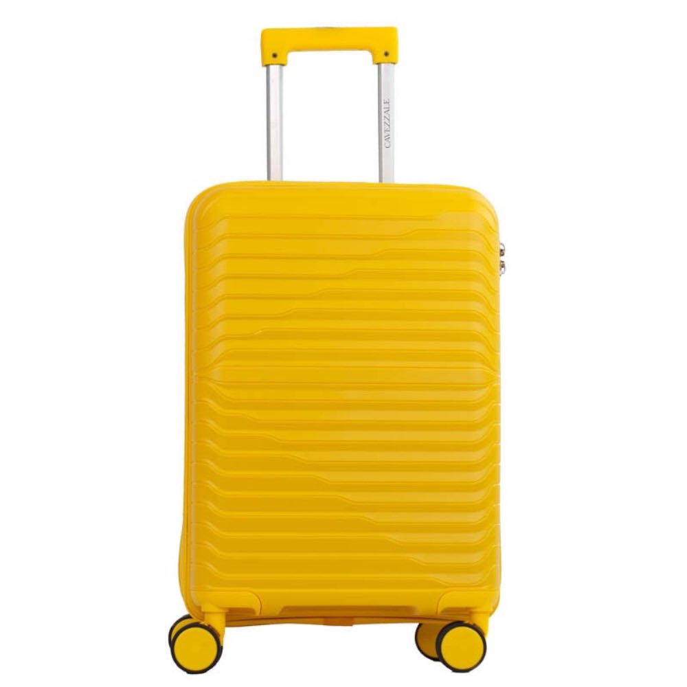 Mala de Viagem Pequena Cavezzale com Zíper Antifurto Firenze Polipropileno Amarelo 105118