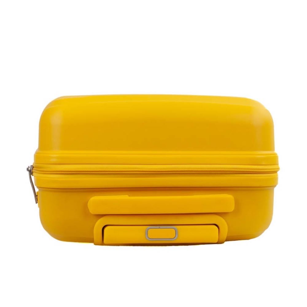 Mala de Viagem Pequena Cavezzale com Zíper Antifurto Firenze Polipropileno Amarelo 105118