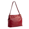 Bolsa Hobo Grande de Couro Monograma Cavezzale Carmim 105142