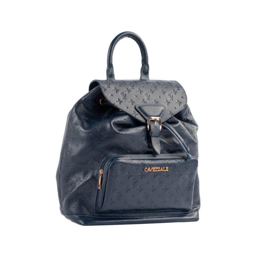 Mochila de Couro Floter Cavezzale Monograma Marinho 105146