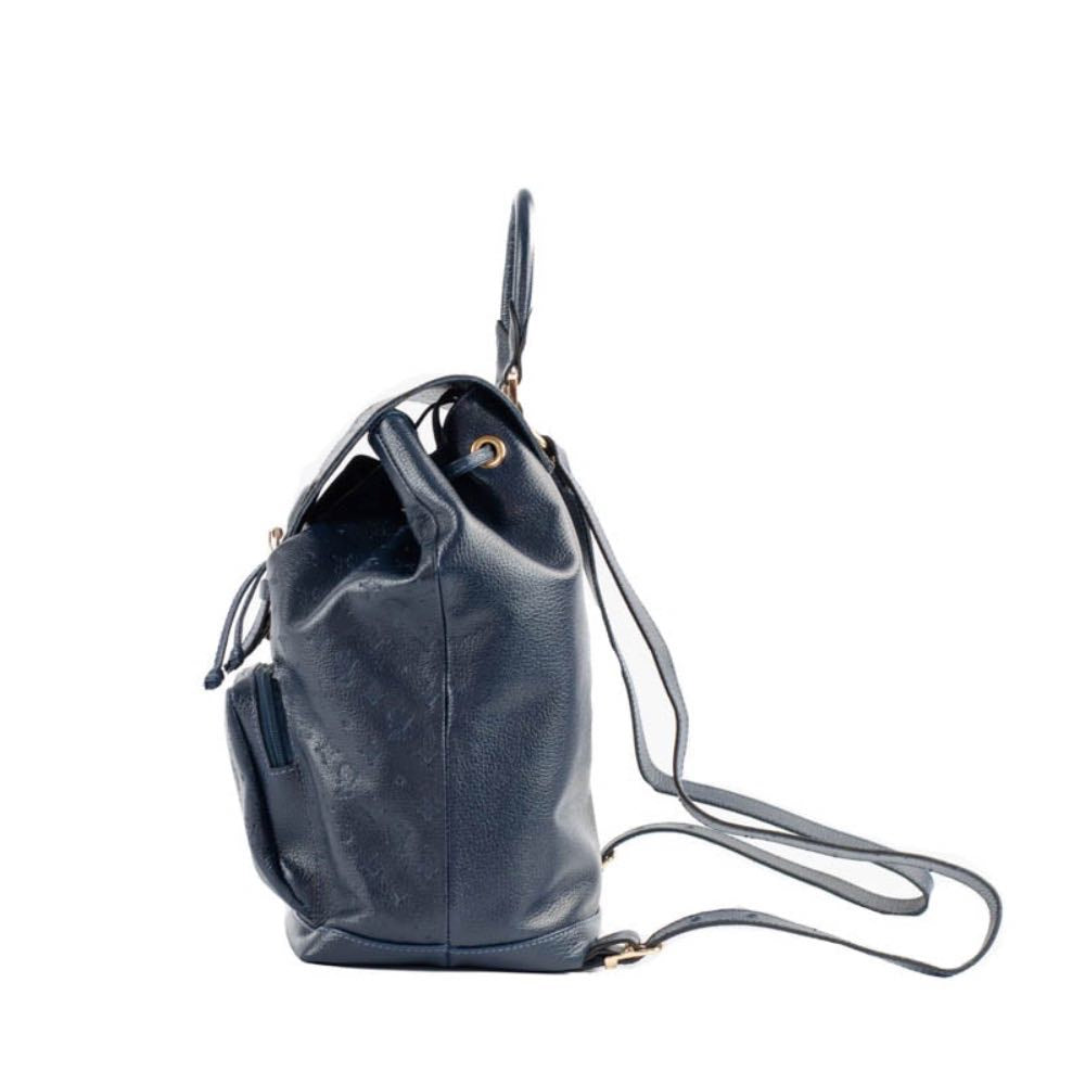 Mochila de Couro Floter Cavezzale Monograma Marinho 105146