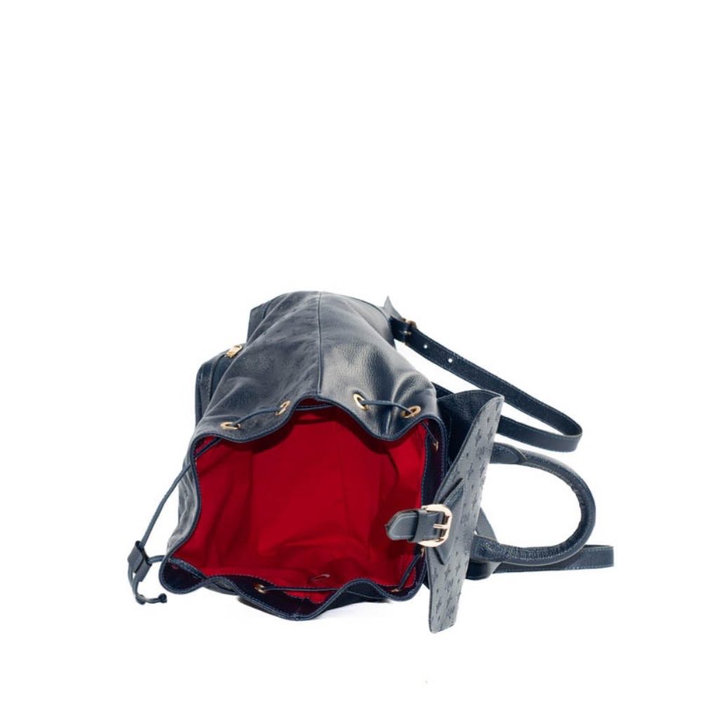 Mochila de Couro Floter Cavezzale Monograma Marinho 105146