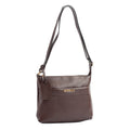 Bolsa Tiracolo Média de Couro Floter Cavezzale Chocolate 105308