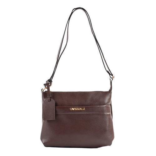 Bolsa Tiracolo Média de Couro Floter Cavezzale Chocolate 105308