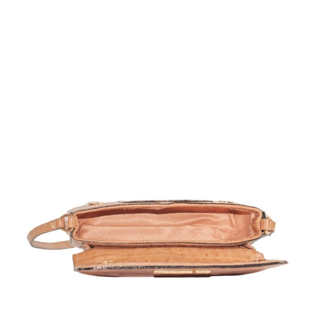 Bolsa de Couro Cavezzale Croco Caramelo 105291